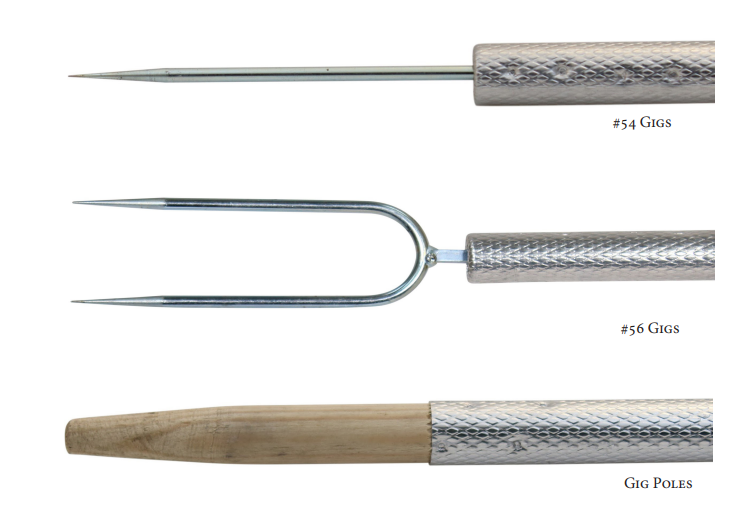 three types of gig pole